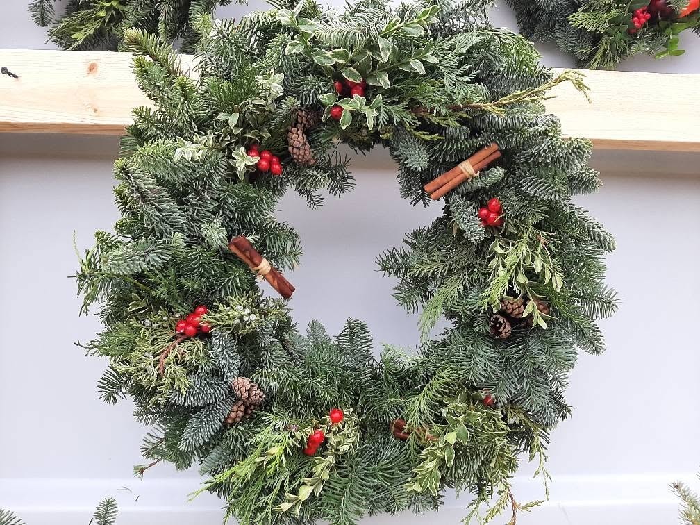 Fresh Christmas wreaths