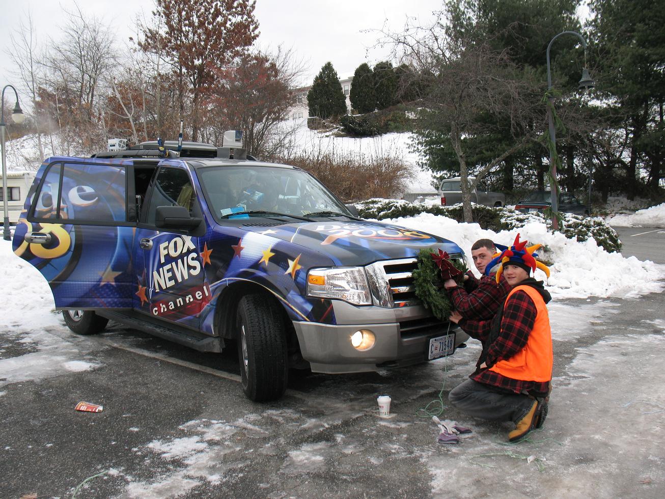 Fox News coverage of Faneuil Hall tree installation